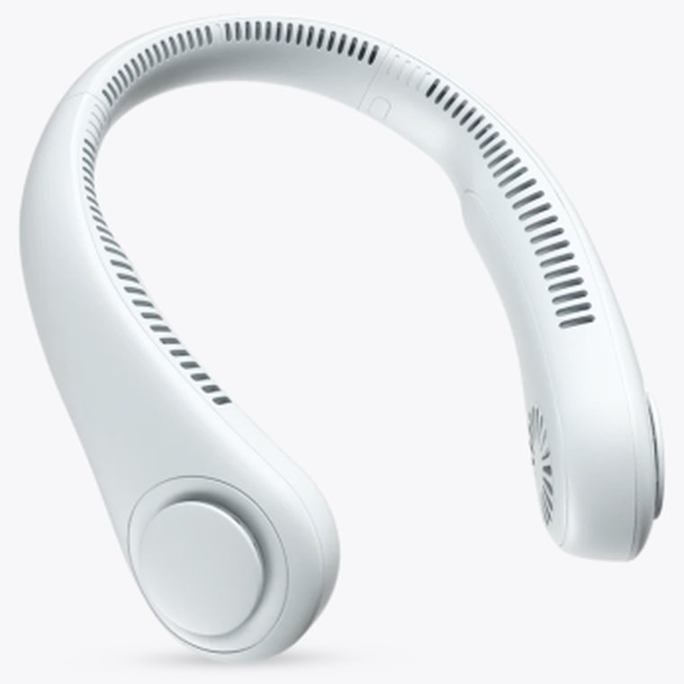 The FluxoFan bladeless neck fan, hands-free and rechargeable