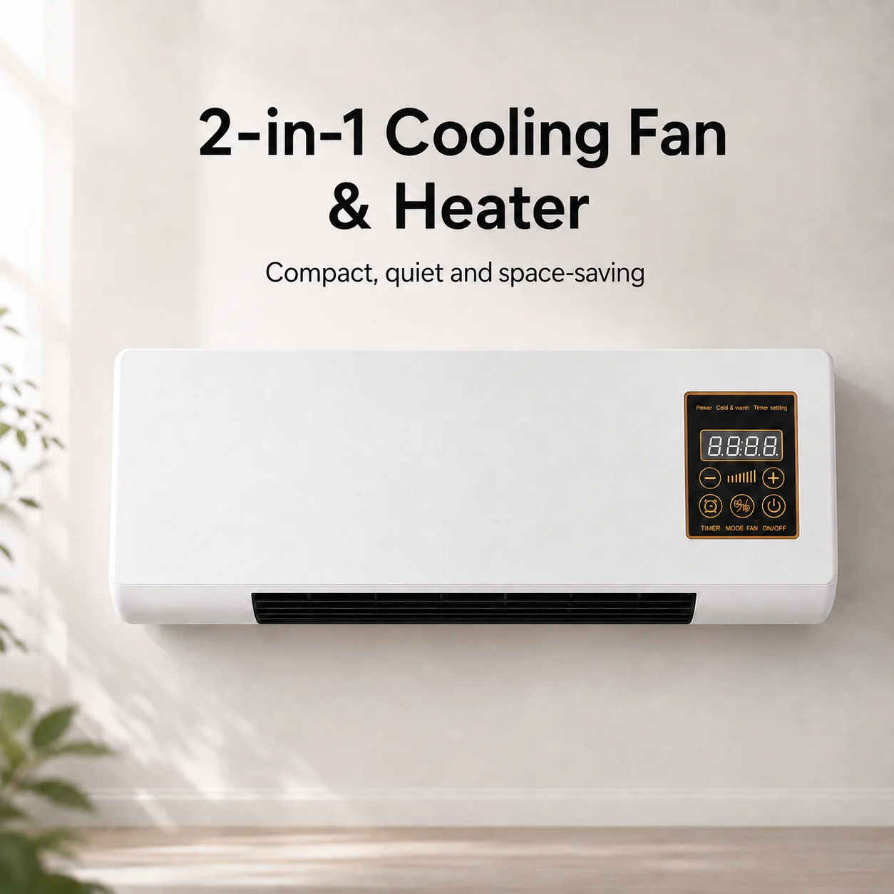 The Vital Pro Breeze: cool air for summer on one side, warm air for chilly days on the other